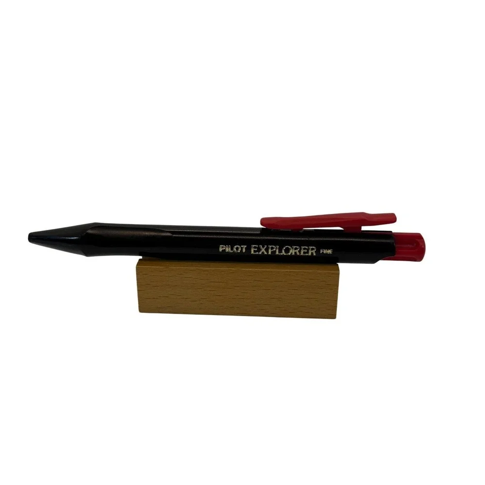 VTG Pilot Explorer Rolling Ballpoint Pen Black Red Japan Fine Point Retractable
